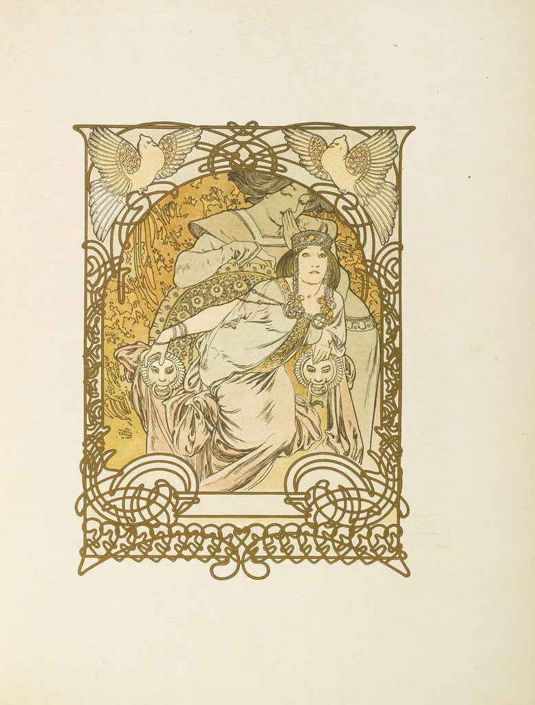 Detail of Ilsée, Princesse de Tripoli by Robert de Flers, 1897 by Alfons Marie Mucha