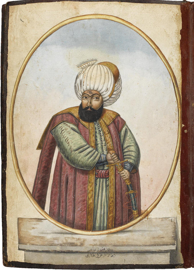 Detail of The Sultan Osman I, Early 19th century by Anonymous