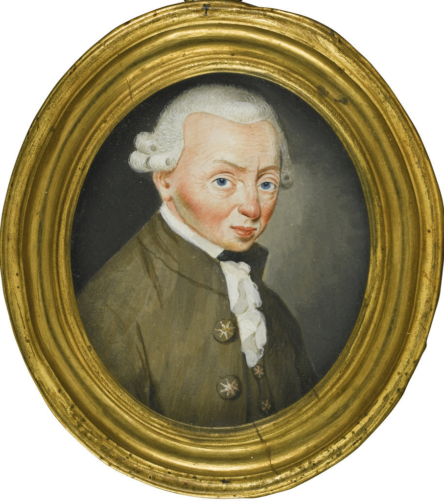 Portrait of Immanuel Kant, 1765 by Friedrich Wilhelm Springer