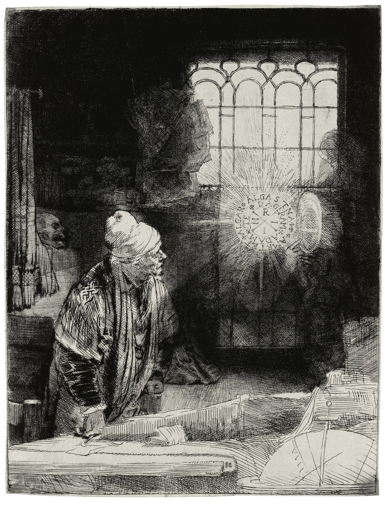 Detail of Faust, ca 1652 by Rembrandt van Rhijn