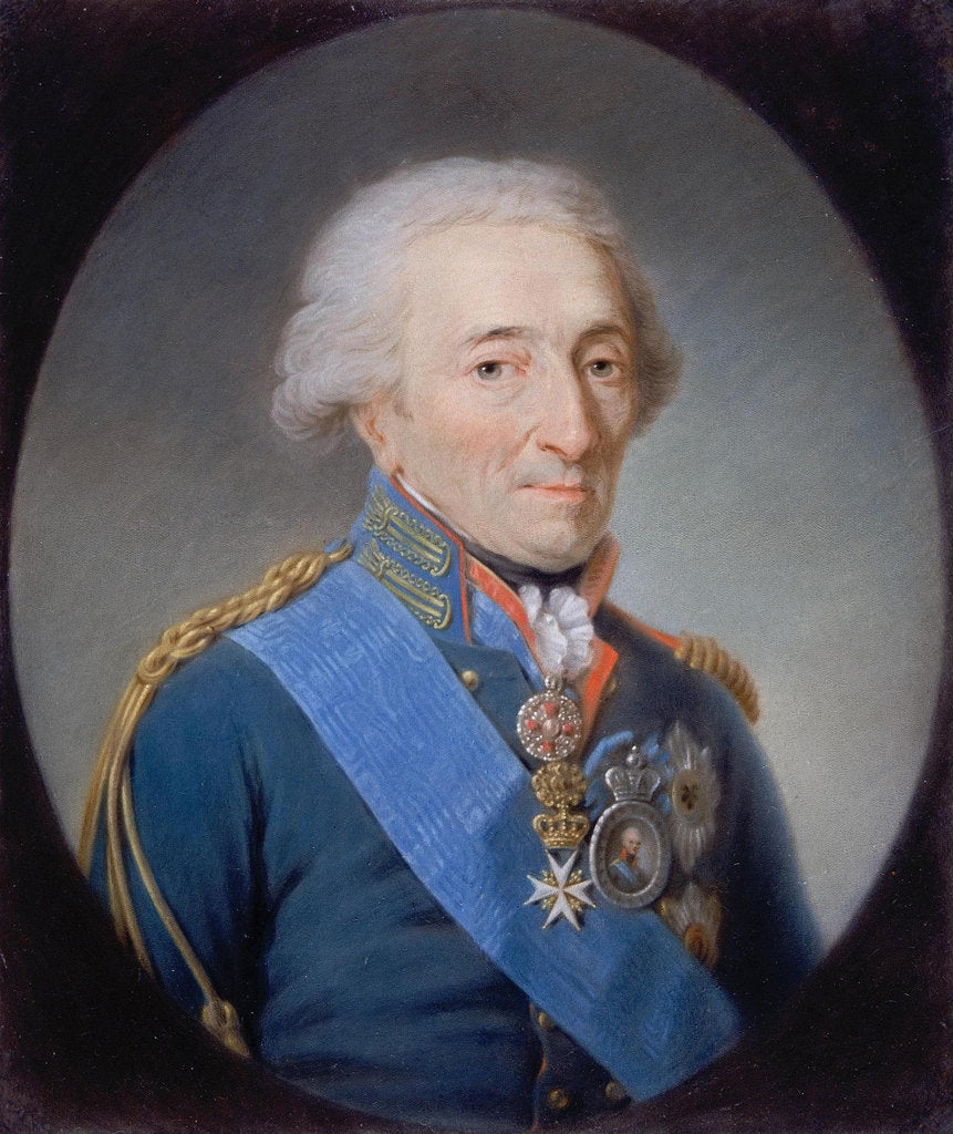Detail of Portrait of Prince Nikolay Ivanovich Saltykov, 1807 by Martin Ferdinand Quadal