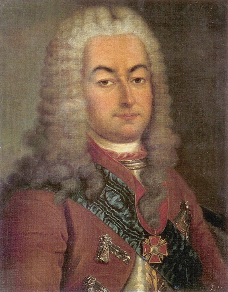 Detail of Portrait of Count Semyon Andreyevich Saltykov, 18th century by Anonymous