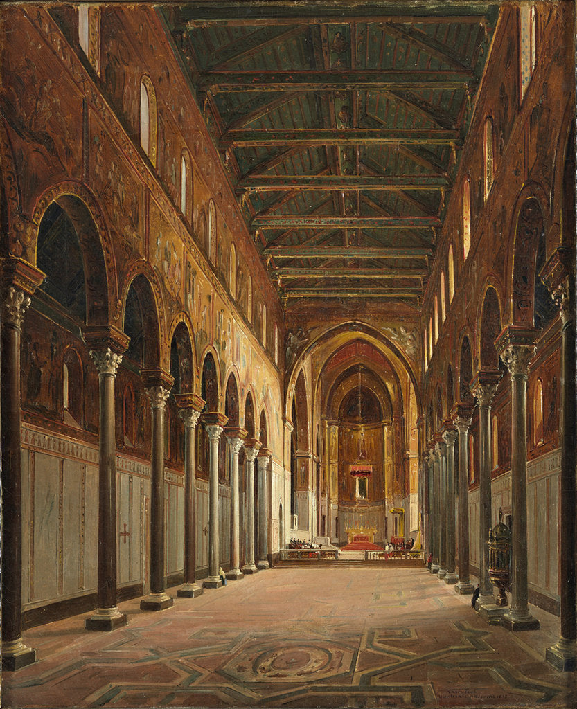 Detail of Interior of the Monreale Cathedral Santa Maria Nuova by Frans Vervloet