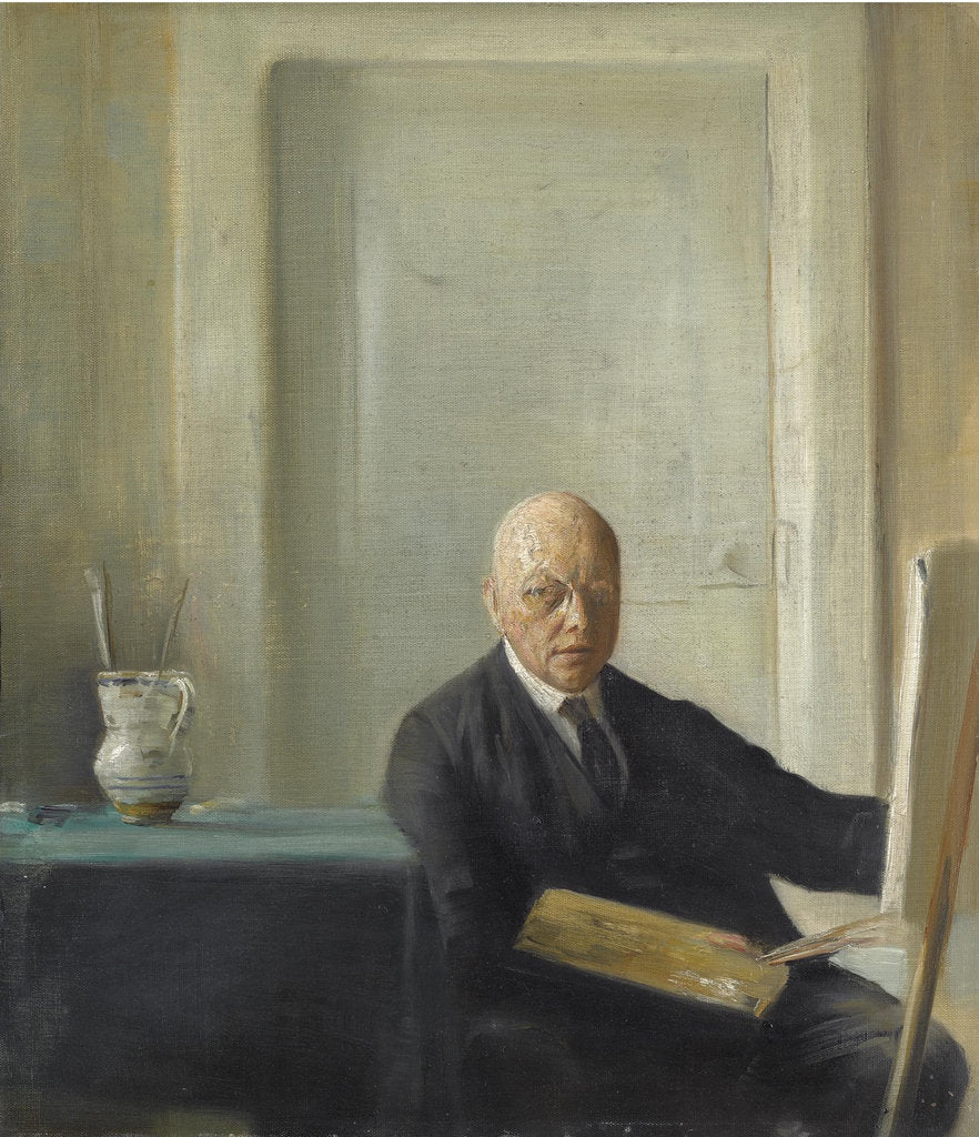Detail of Self-Portrait by Carl Holsøe