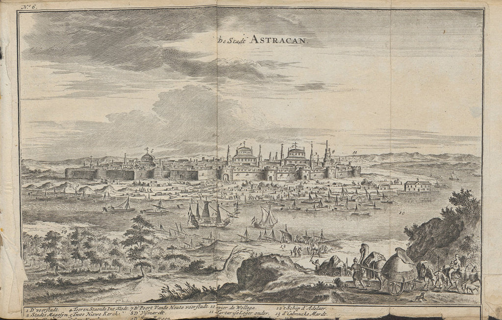 Detail of Astrakhan by Jan Jansz. Struys