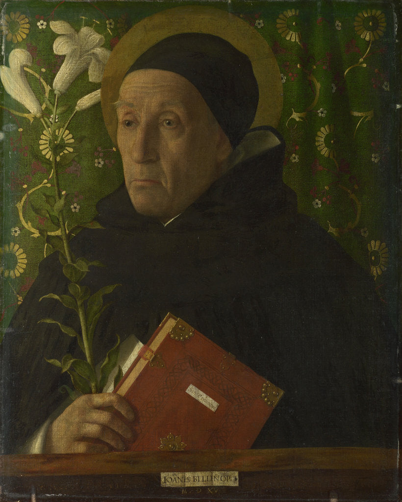 Detail of Portrait of Fra Teodoro of Urbino as Saint Dominic, 1515 by Giovanni Bellini