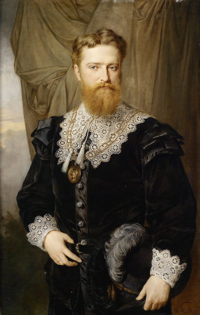 Detail of Portrait Of Karl Lueger In Historical Costume, 1876 by Hermann Nigg