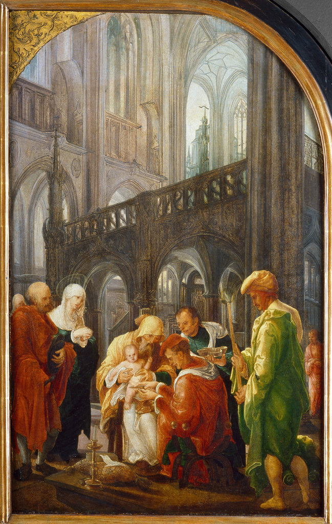 Detail of The circumcision of Christ, 1521 by Wolf Huber