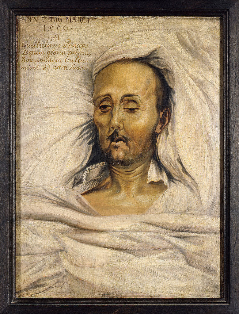 Detail of Duke William V of Bavaria on his deathbed, 1550 by Hans Mielich