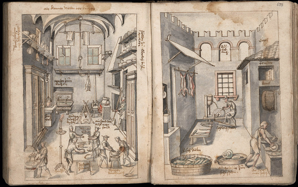 Detail of Cookbook Opera, 1570 by Bartolomeo Scappi