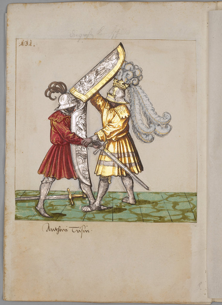 Detail of Illustration from The Tournament Book of Emperor Maximilian I, 1512-1515 by South German master