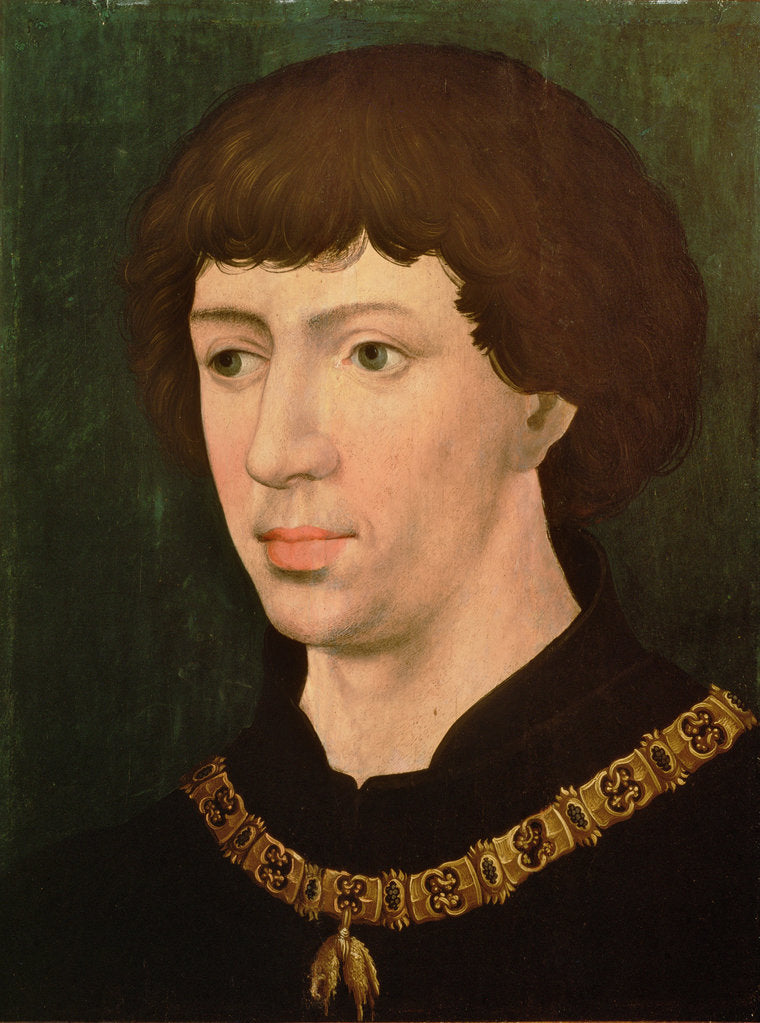 Detail of Charles the Bold, ca 1460 by Anonymous