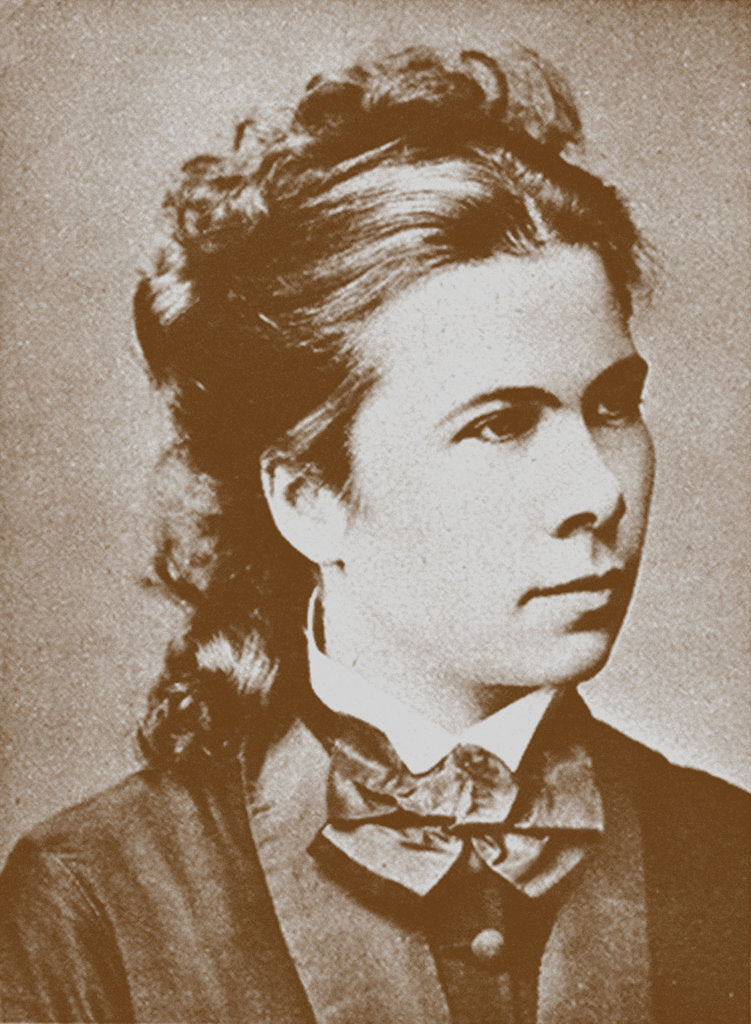 Detail of Nadezhda Prokofyevna Suslova, 1860s by Anonymous