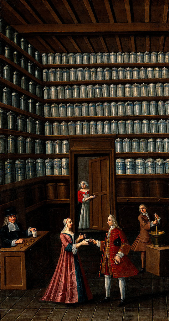 Detail of Pharmacy, um 1700 by Anonymous
