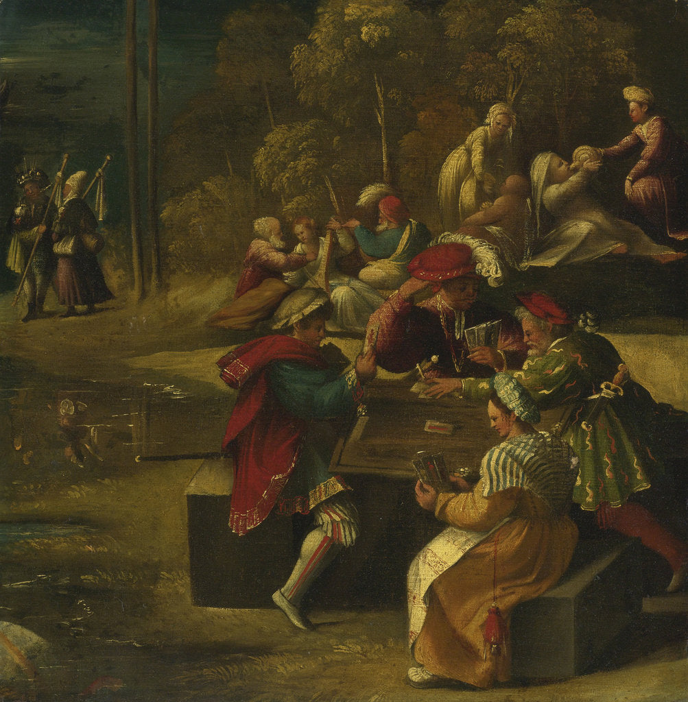Detail of Tarocchi card games, ca 1518 by Dosso Dossi