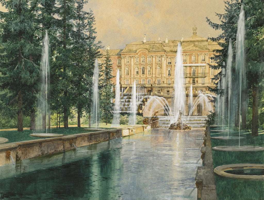 Detail of Peterhof, 1898 by Franz Kopallik