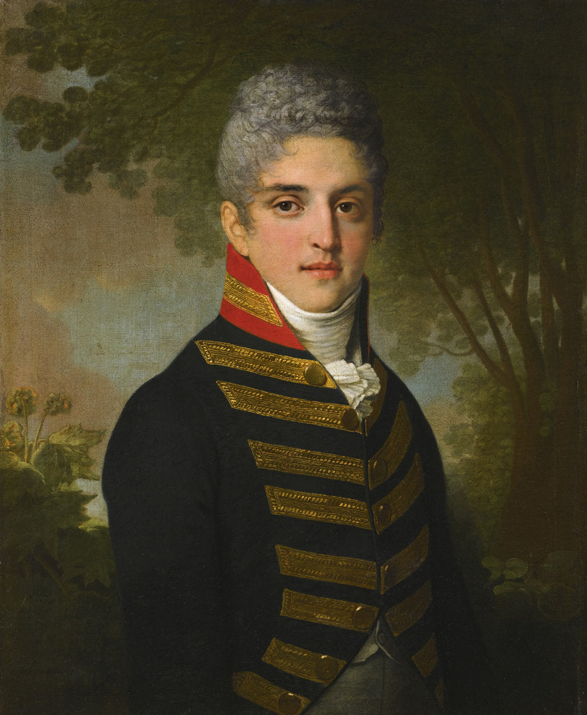 Detail of Portrait of Ardalion Petrovich Novosiltsev, 1807 by Vladimir Lukich Borovikovsky