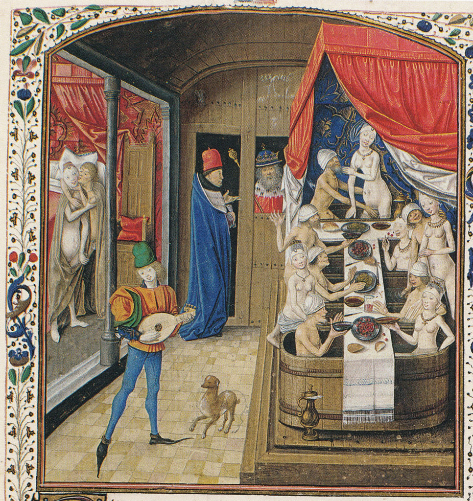 Detail of A Bathhouse by Master of Anthony of Burgundy