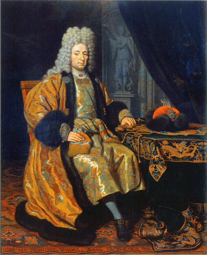 Detail of Portrait of François Lefort, 1698 by Michiel van Musscher