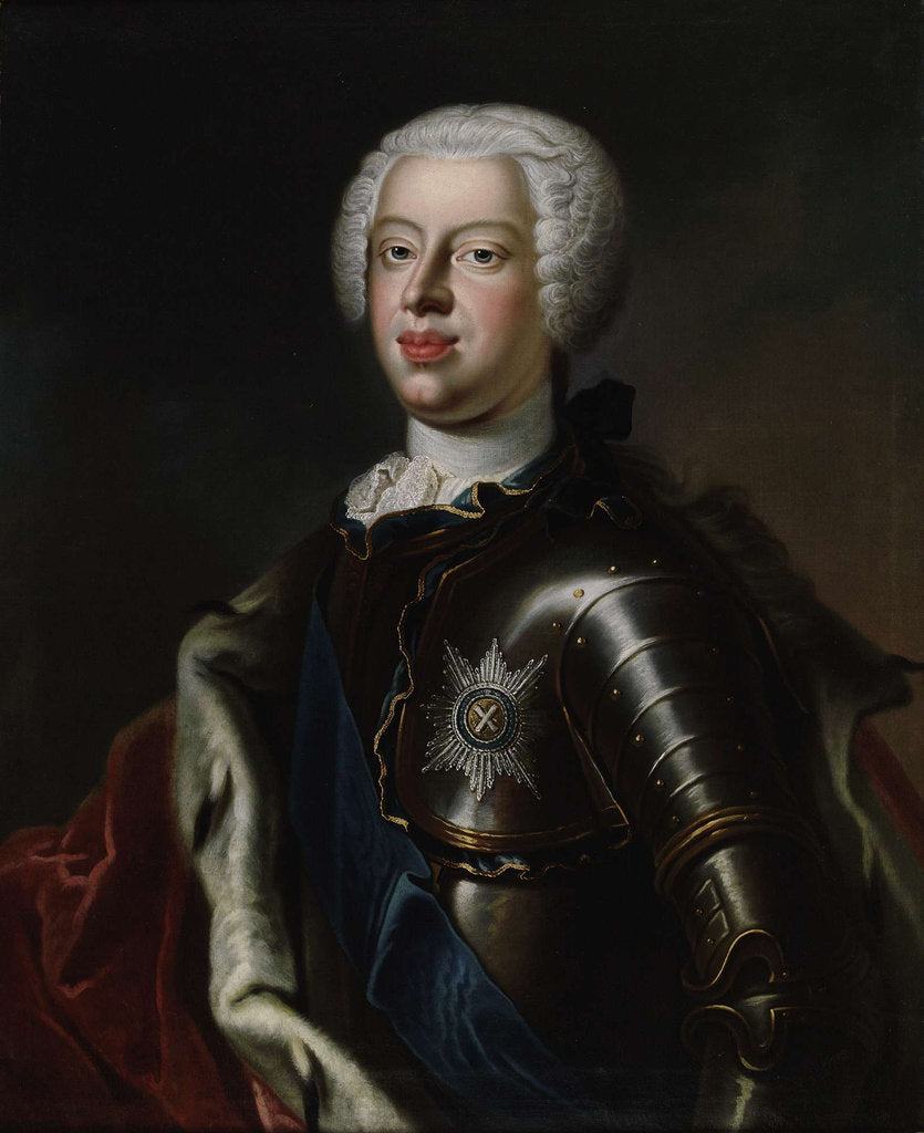 Detail of Portrait of Duke Anthony Ulrich of Brunswick, c. 1740 by Anonymous