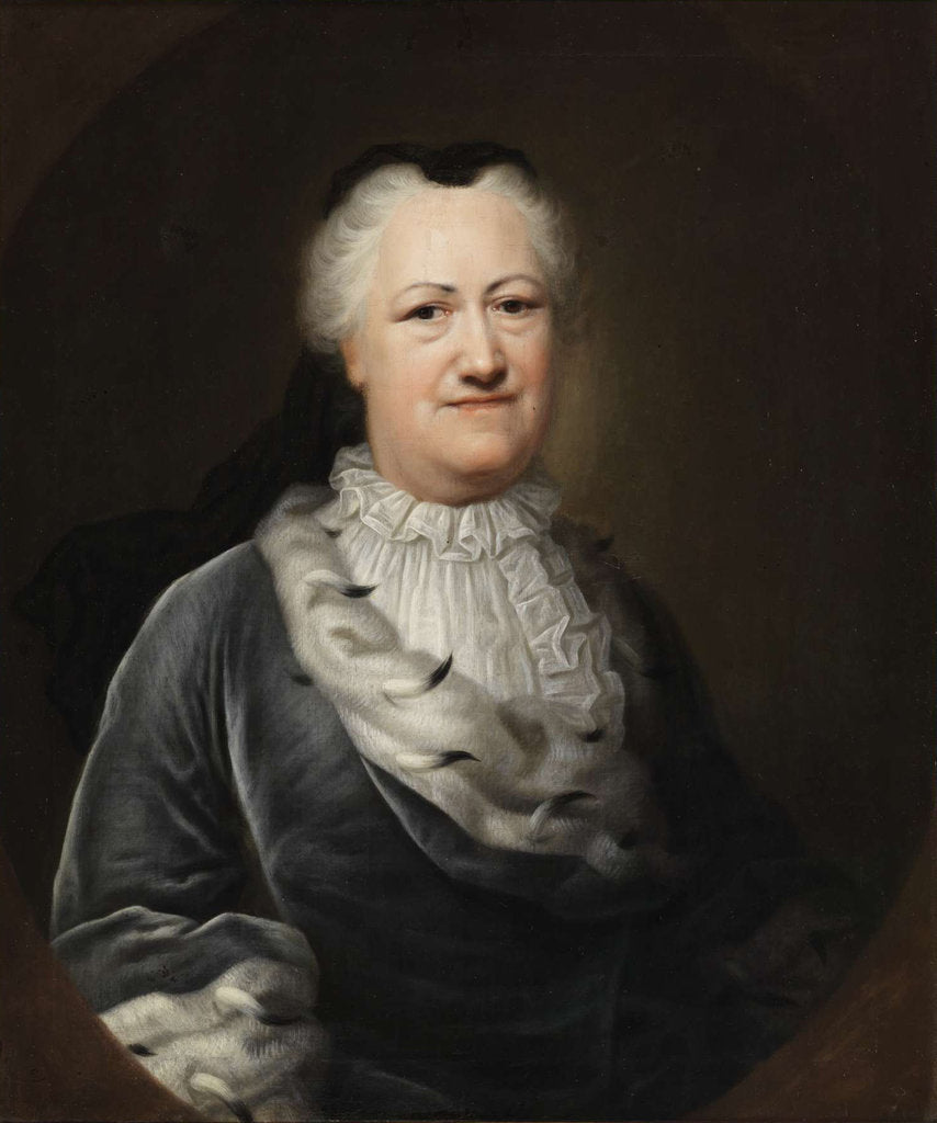 Detail of Portrait of Elisabeth Sophie Marie, Princess of Brunswick-Wolfenbüttel, 1747 by Balthasar Denner