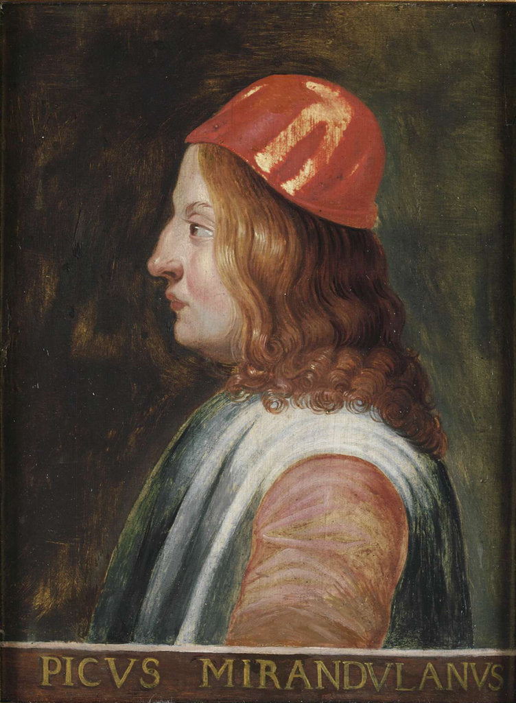 Detail of Portrait of Giovanni Pico della Mirandola, c. 1660 by Anonymous