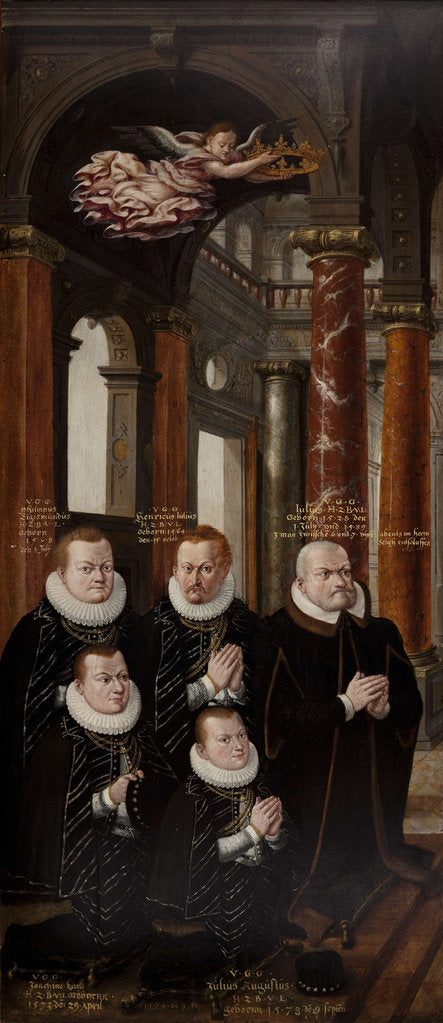 Detail of The Family of Julius of Brunswick-Lüneburg and Hedwig of Brandenburg. Wing of the Epitaph-altarpiece by Hans Vredeman de Vries