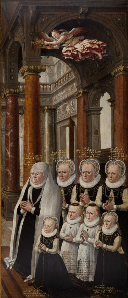 Detail of The Family of Julius of Brunswick-Lüneburg and Hedwig of Brandenburg. Wing of the Epitaph-altarpiece by Hans Vredeman de Vries