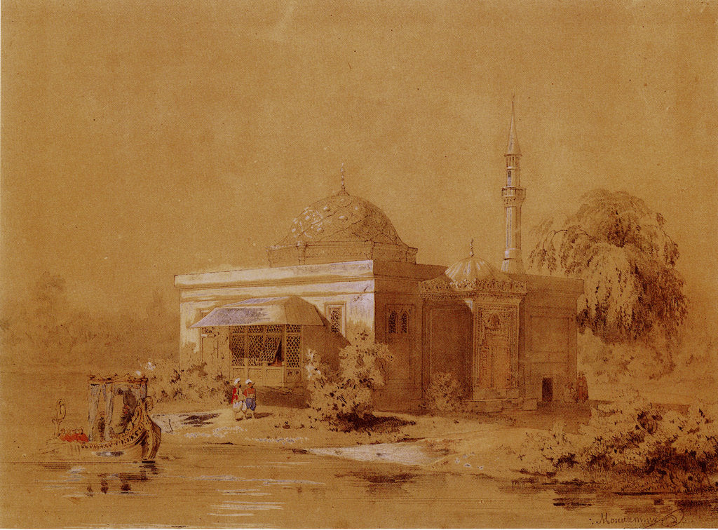 Detail of Project of the Turkish Bath pavilion in Catherine Park of Tsarskoye Selo, c. 1850 by Ippolit Antonovich Monighetti