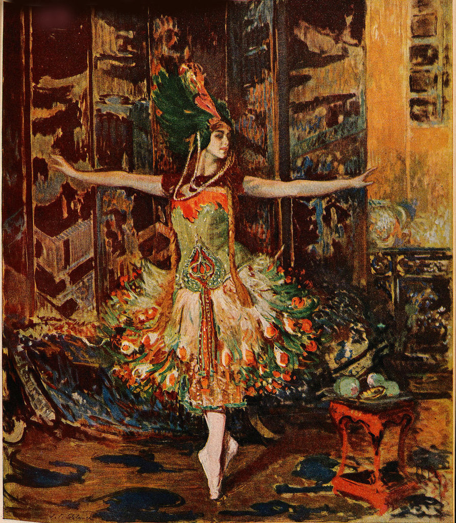 Detail of Tamara Karsavina. Cover of the Jugend Magazine, 1914 by Jaques-Èmile Blanche