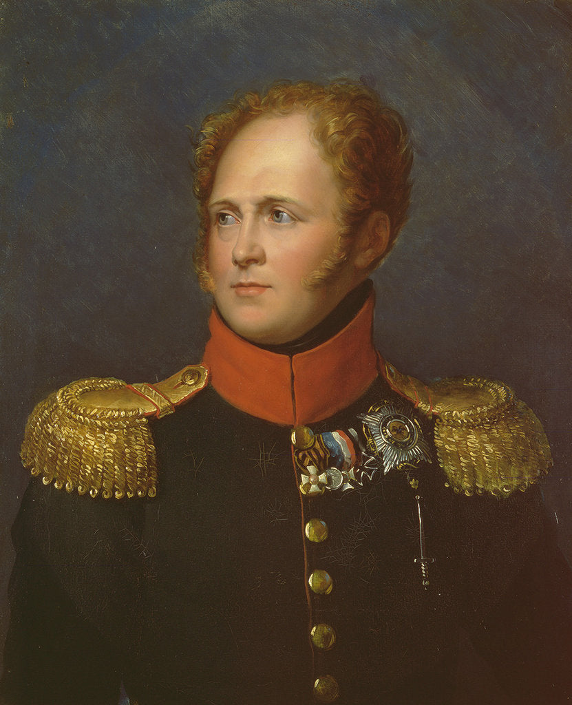Detail of Portrait of Emperor Alexander I, ca 1814 by François Pascal Simon Gérard