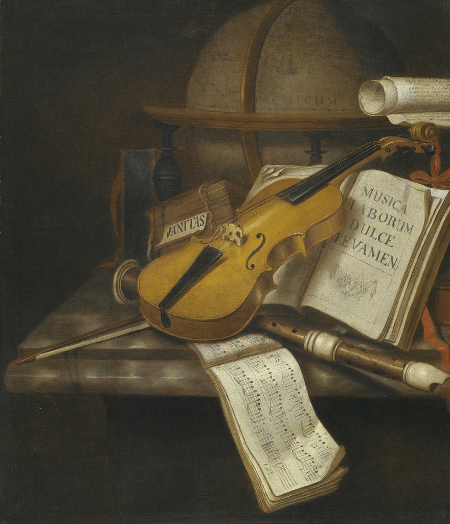 Detail of Vanitas Still Life by Edwaert Collier