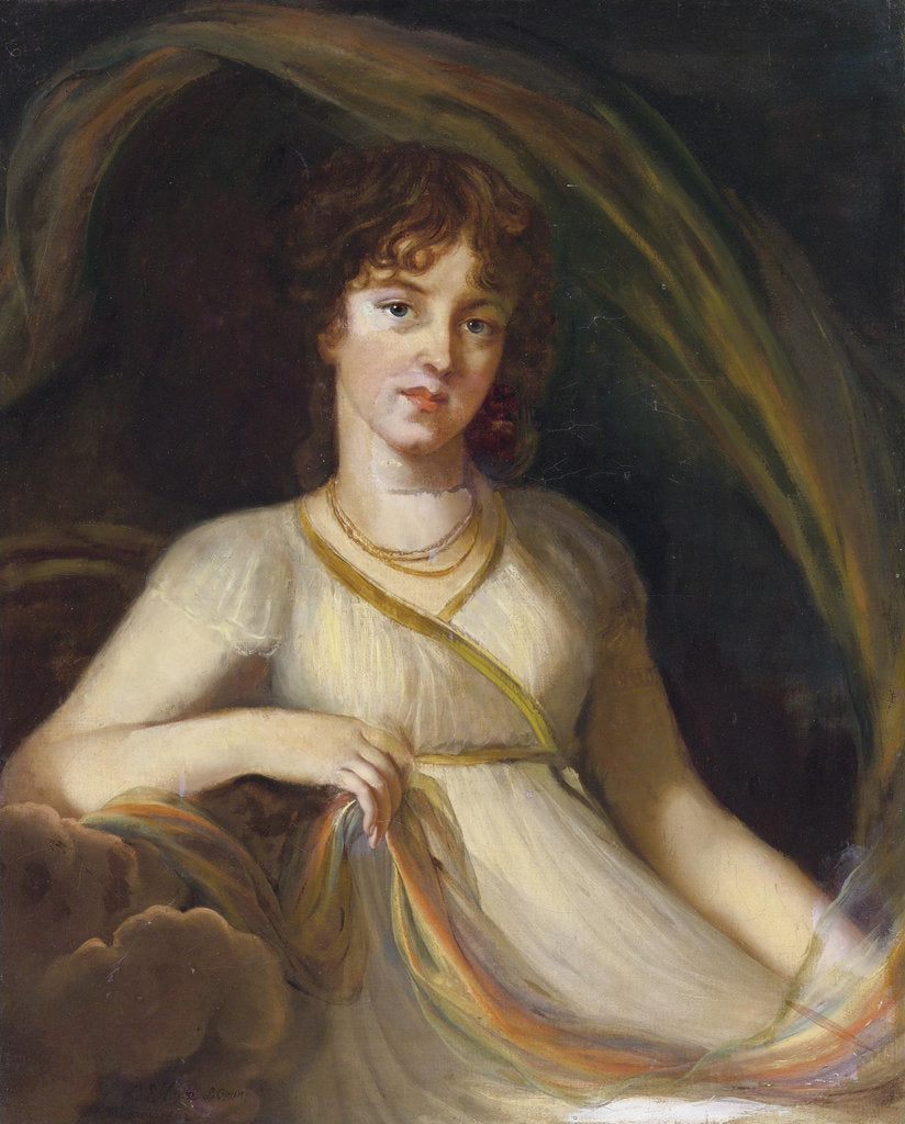 Detail of Portrait of Princess Ekaterina Osipovna Tyufyakina, née Khorvat as Iris, 1802 by Marie Louise Elisabeth Vigée-Lebrun