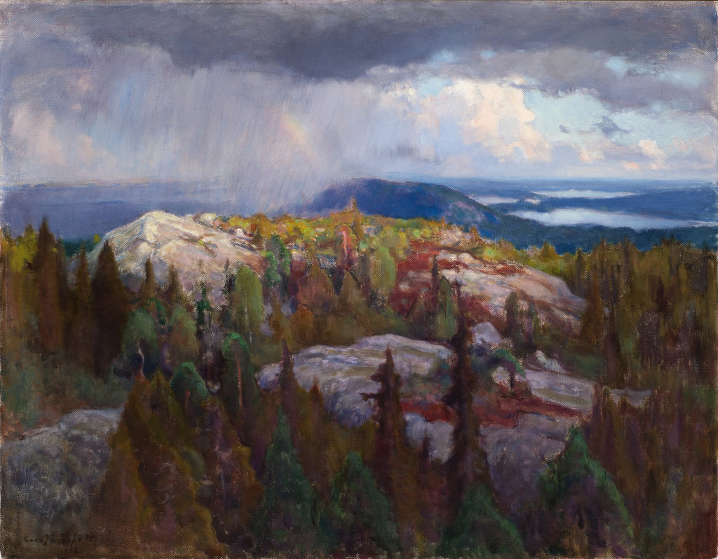 Detail of Landscape (Maisema Kolilta), 1918 by Eero Järnefelt