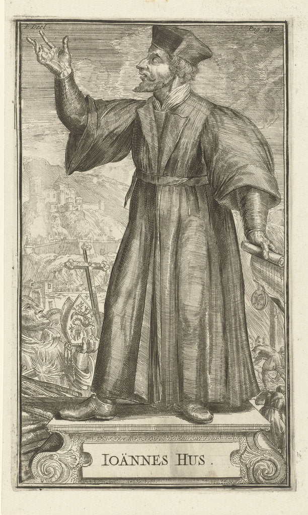 Detail of Portrait of John Hus, 1701 by Romeyn de Hooghe