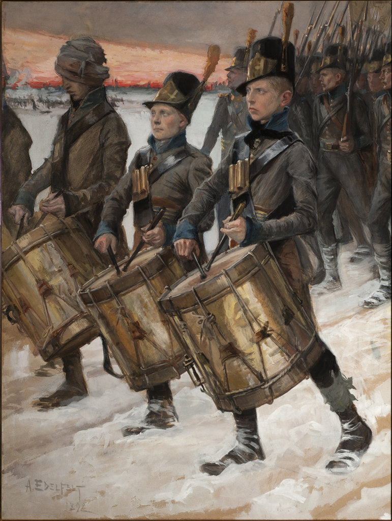 Detail of March of the Pori Regiment (Porilaisten Marssi), 1892 by Albert Gustaf Aristides Edelfelt