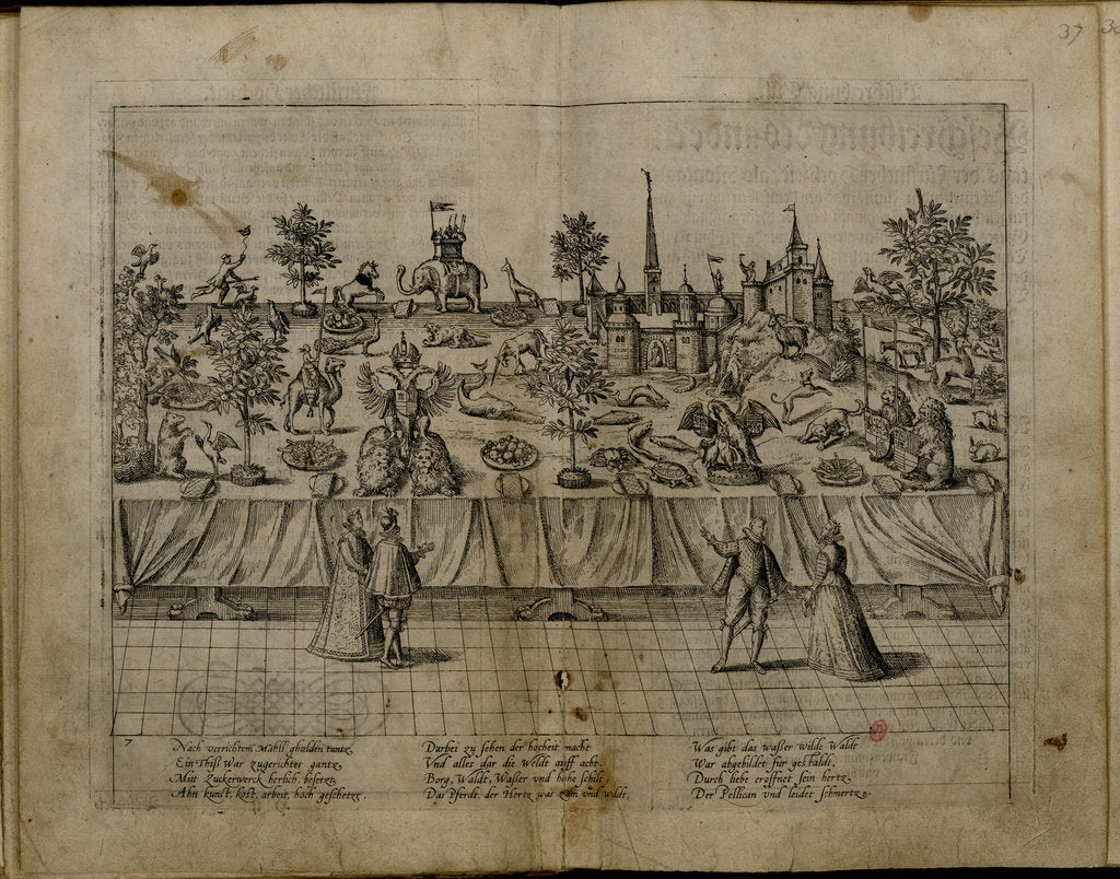 Detail of The Wedding of Duke John William of Jülich-Cleves-Berg and Jakobea of Baden, 1585 by Frans Hogenberg