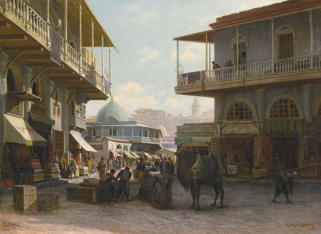 Detail of View of Tiflis, 1874 by Pyotr Petrovich Vereshchagin