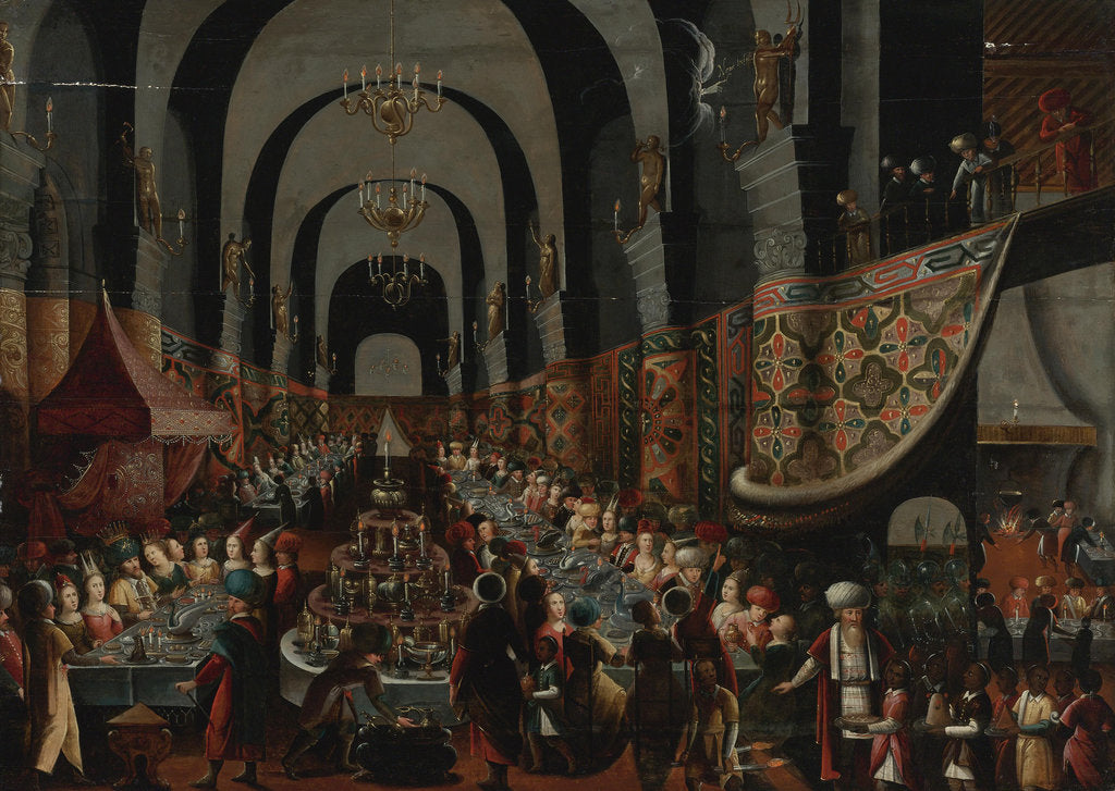 Detail of The Feast of Belshazzar by Frans Francken the Younger