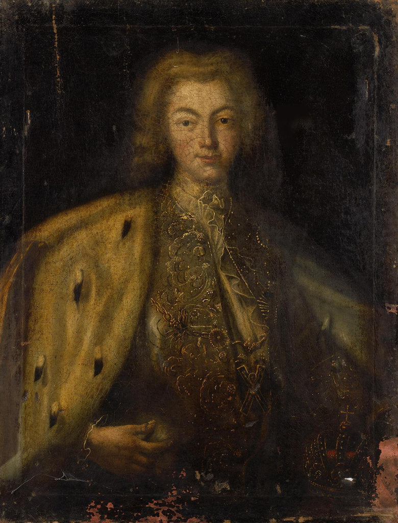 Detail of Portrait of the Tsar Peter II of Russia, 18th century by Anonymous