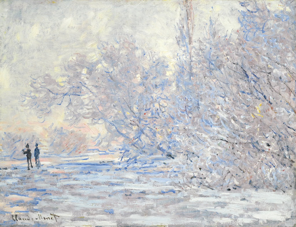 Detail of Frost in Giverny (Le Givre à Giverny), 1885 by Claude Monet