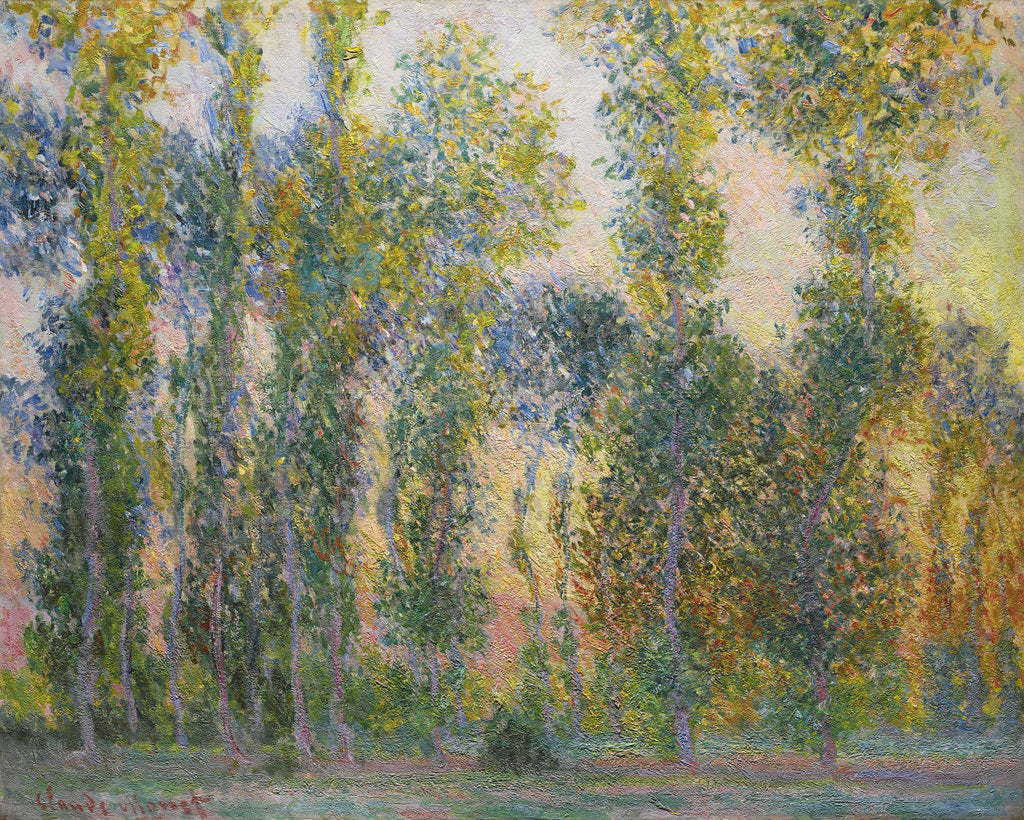 Detail of Poplars at Giverny, 1887 by Claude Monet