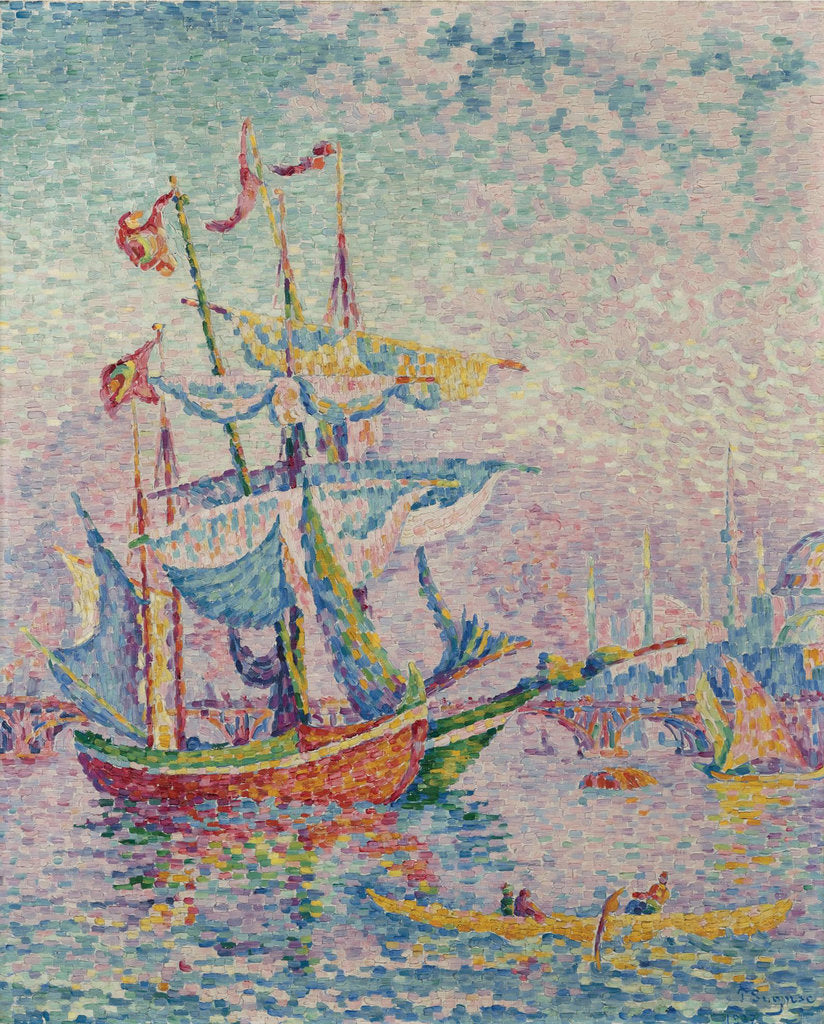 Detail of The Golden Horn. The Bridge, 1907 by Paul Signac