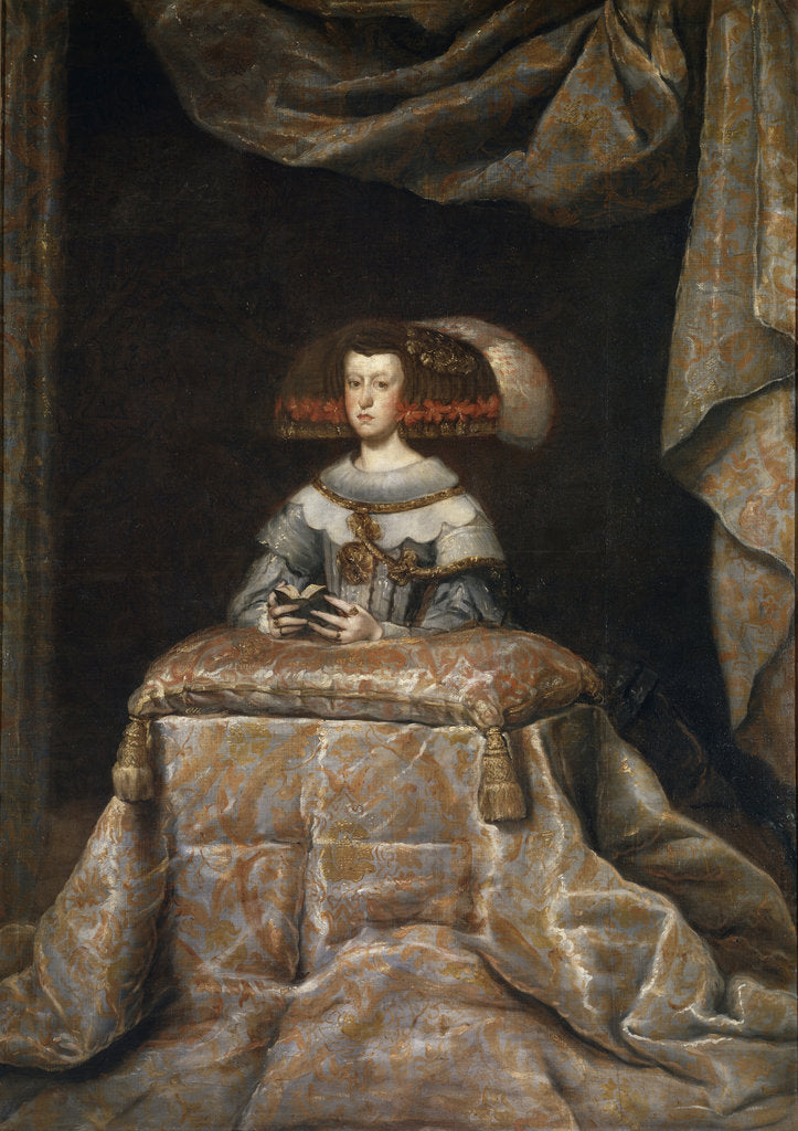 Detail of Portrait of Mariana of Austria (1634?1696), praying, c. 1655 by Diego Velàzquez