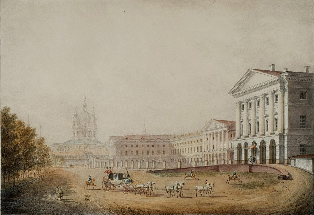 Detail of The Smolny Institute for Noble Maidens in Saint Petersburg, 1823 by Stepan Philippovich Galaktionov