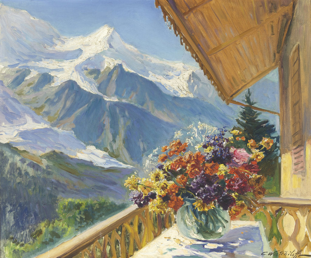 Detail of Mont Blanc by Konstantin Alexandrovich Veshchilov