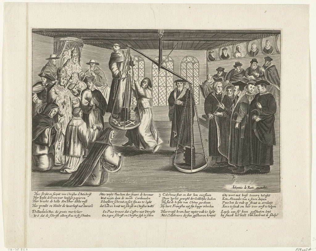 Detail of Weighing the Bible, 1660 by Johannes de Ram