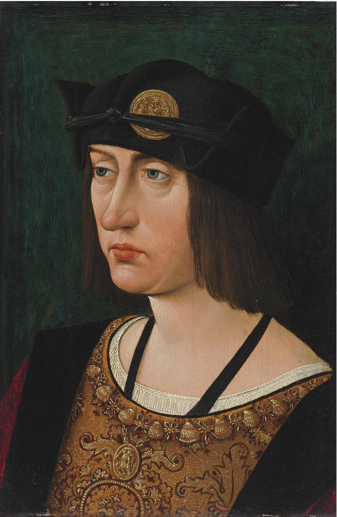 Detail of Portrait of Louis XII, King of France by Jean Perréal