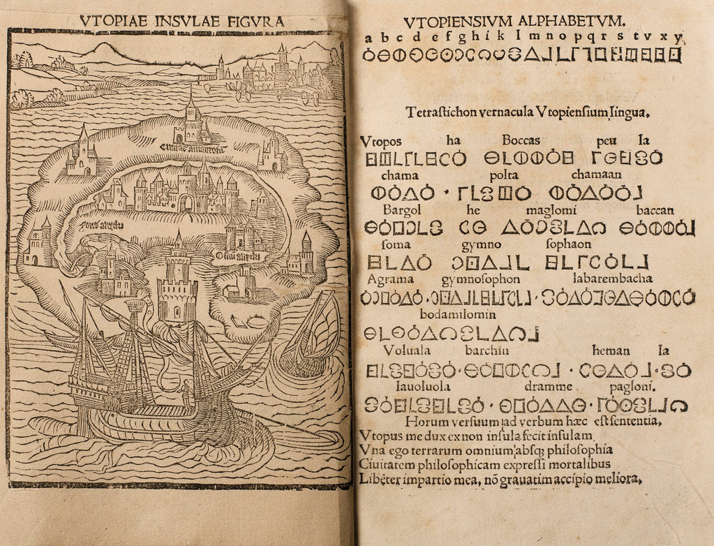 Detail of Utopia by Thomas More, 1516 by Anonymous