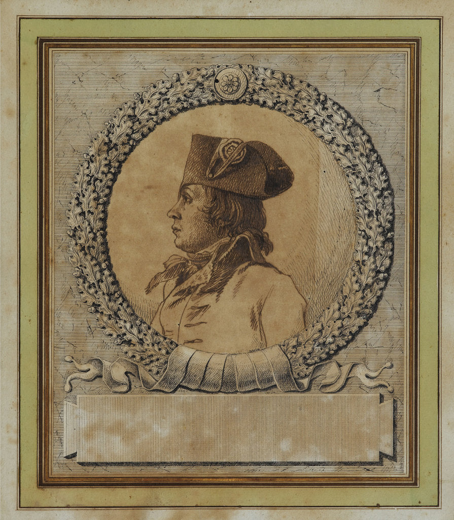 Detail of Portrait of Philippe-François-Joseph Le Bas, c. 1793 by Jacques Louis David